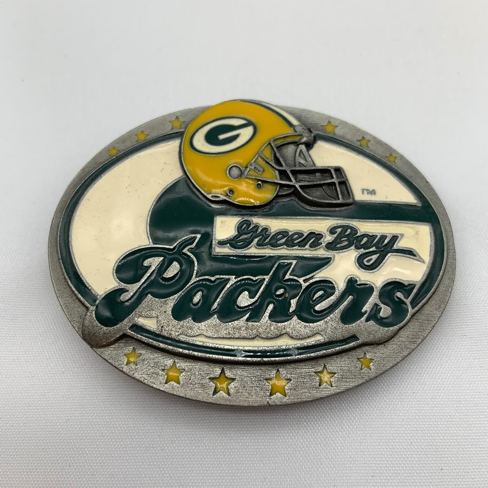 Vintage 1997 Green Bay Packers Retro Helmet Logo Limited Edition Belt Buckle